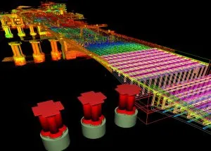 Blackfriars Bridge Point Cloud and Wireframe Model