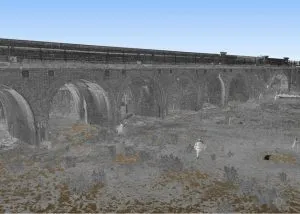 Irchester Viaduct 3D Laser Scan View