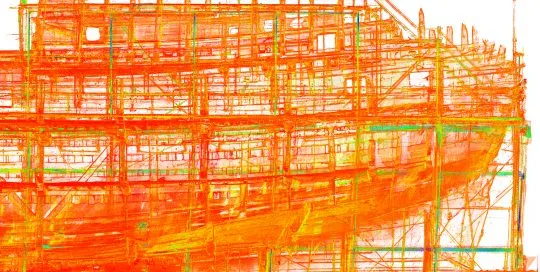 3D Laser Scan View of The Mary Rose