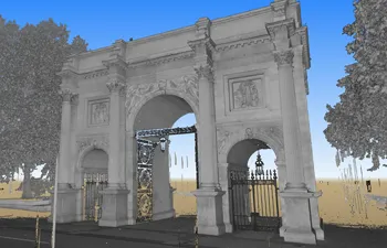 Point Cloud view of Marble Arch
